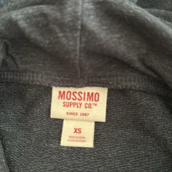 2/$18 Mossimo Grey Long Hoodie Sweater Dress Tunic Size XS - Picture 14 of 16